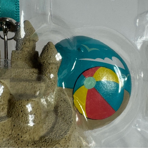 NWT. Disney Castaway Cay 2021 Sand Castle Ears Hat Ornament - Disney Cruise Line - Picture 10 of 11